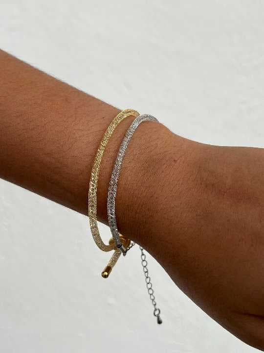 Pulseras de cordón brillantes