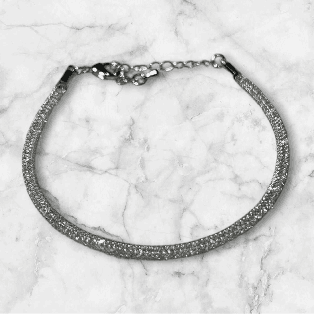 Pulsera de cordón brillante